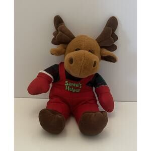Dan Dee Collector’s Choice Moose Christmas Santa Helper Stuffed Animal Plush Toy
